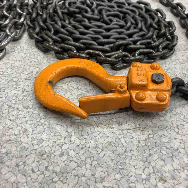 【美品】キトー(KITO) マイティ M3形 チェーンブロック 1/2  0.5t【八潮店】