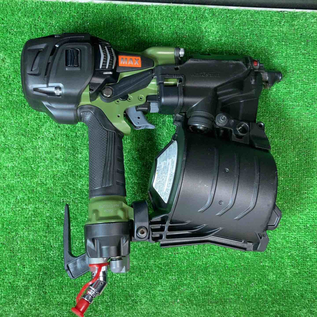 ★マックス(MAX) 高圧エア釘打ち機 HN-90N6(D)_ミリタリーグリーン【岩槻店】