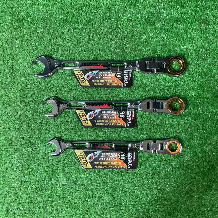 【未使用品(店頭展示品)】マストツール(musttool) ダブルフレキ 軽量ギアレンチ 24～10 計7本セット【岩槻店】
