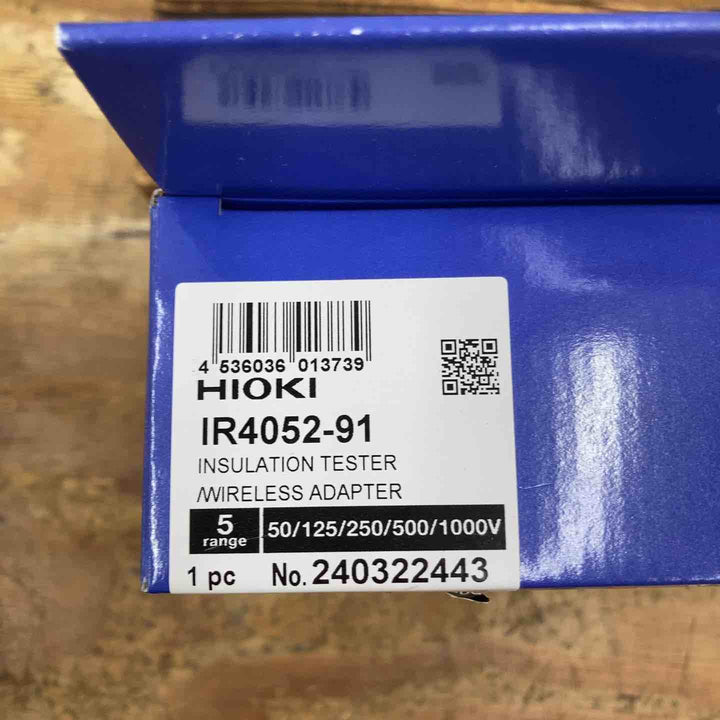 □HIOKI 絶縁抵抗計 IR4052-91 未開封品【柏店】