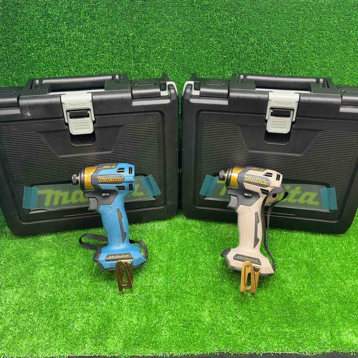 【2台(本体＋ケース)セット】マキタ(makita) コードレスインパクトドライバー TD173DGXPG グレージュ、TD173DGXPB ブルー【藤沢店】