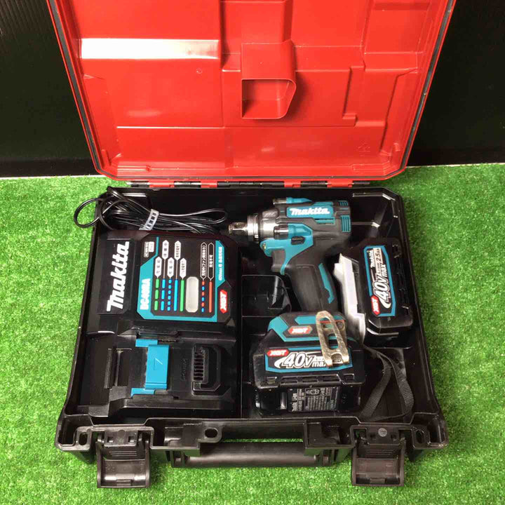 マキタ(Makita) 40Vmax充電式インパクトレンチ 2.5Ah バッテリ2本・充電器・ケース付 TW004GRDX【岩槻店】