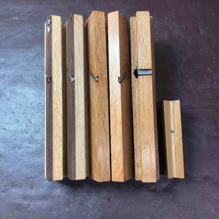 【中古品】 鉋(かんな) 万七 脇取鉋 面取り鉋 4点 合脇取 朱丹張 式市国 2点　計6個 【東大和店】