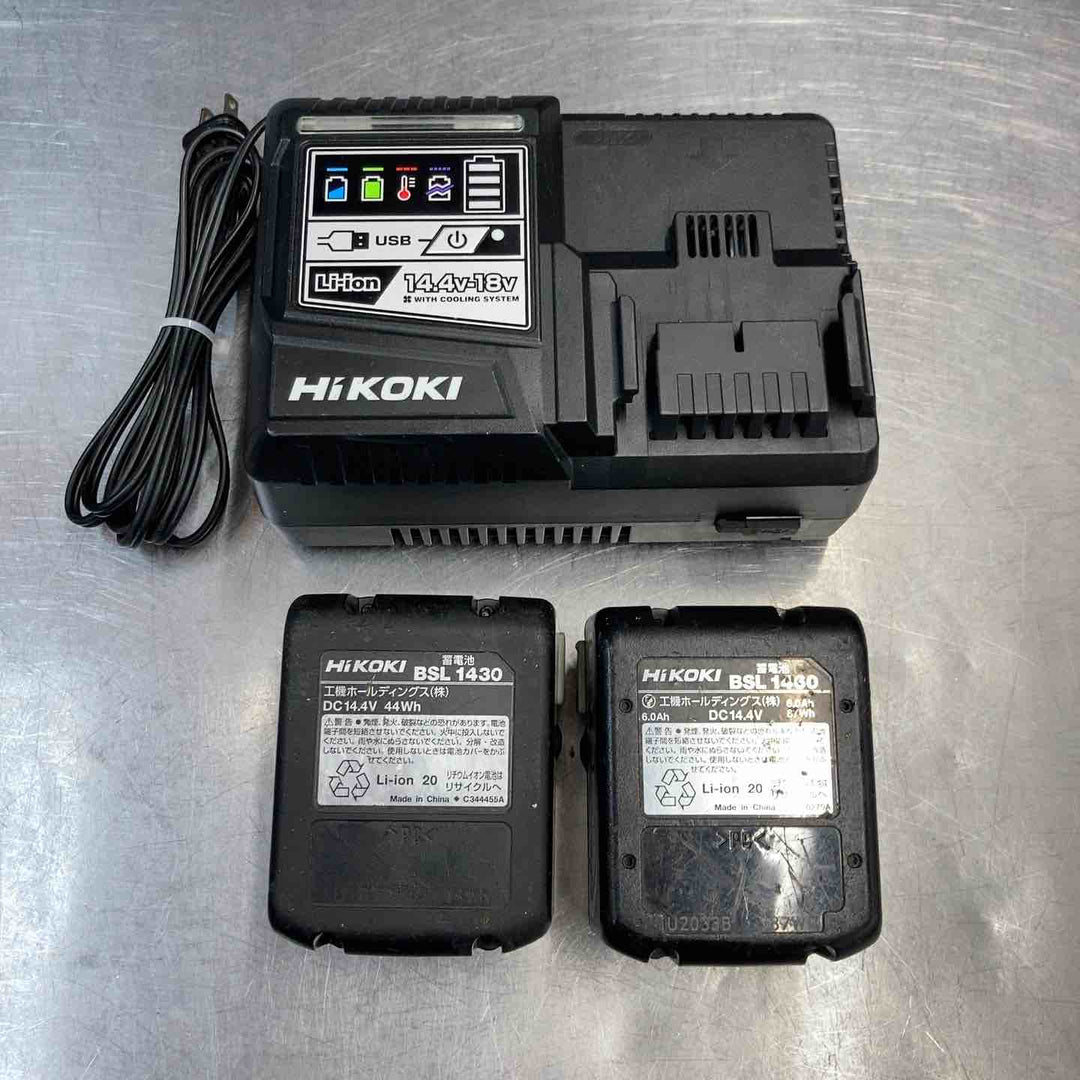 【中古品】 ハイコーキ(HiKOKI※旧日立工機) 14.4V コードレスまとめ インパクト ディスクグラインダ バッテリー・充電器付属 【東大和店】