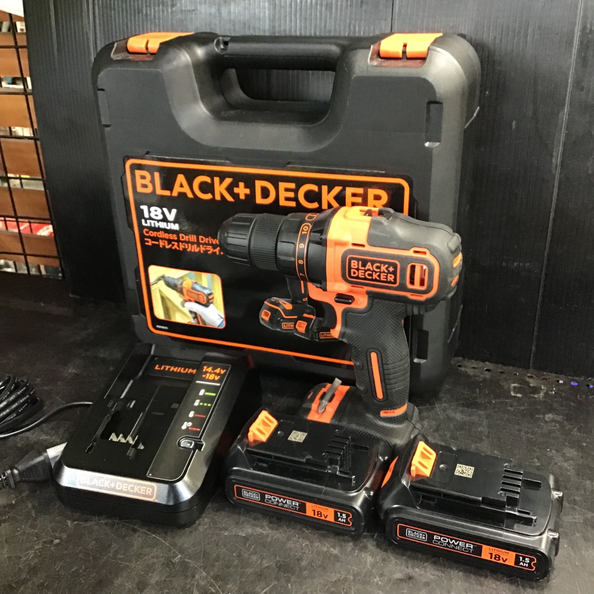 ブラックアンドデッカー(BLACK+DECKER) 18Vリチウム コードレス・ドリルドライバー BDCDD186K【草加店】