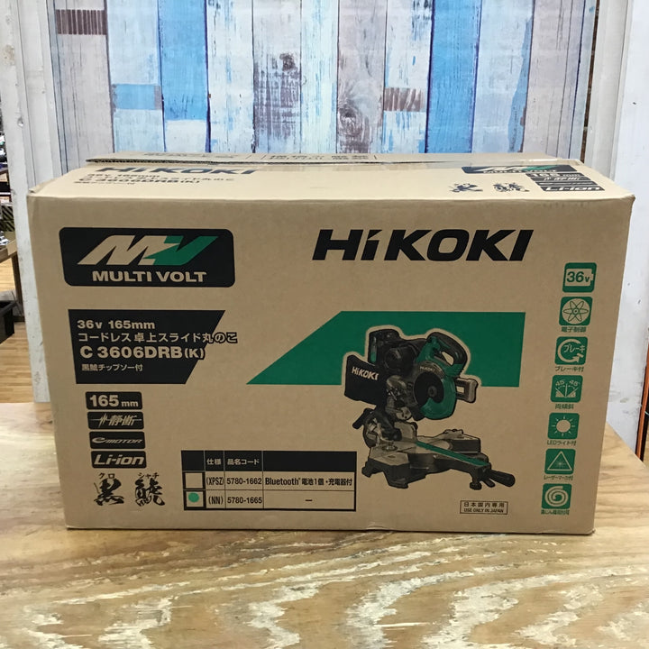 ★ハイコーキ(HIKOKI ※旧:日立工機) コードレス卓上スライド丸のこ C3606DRB(K)(NN)本体のみ【柏店】