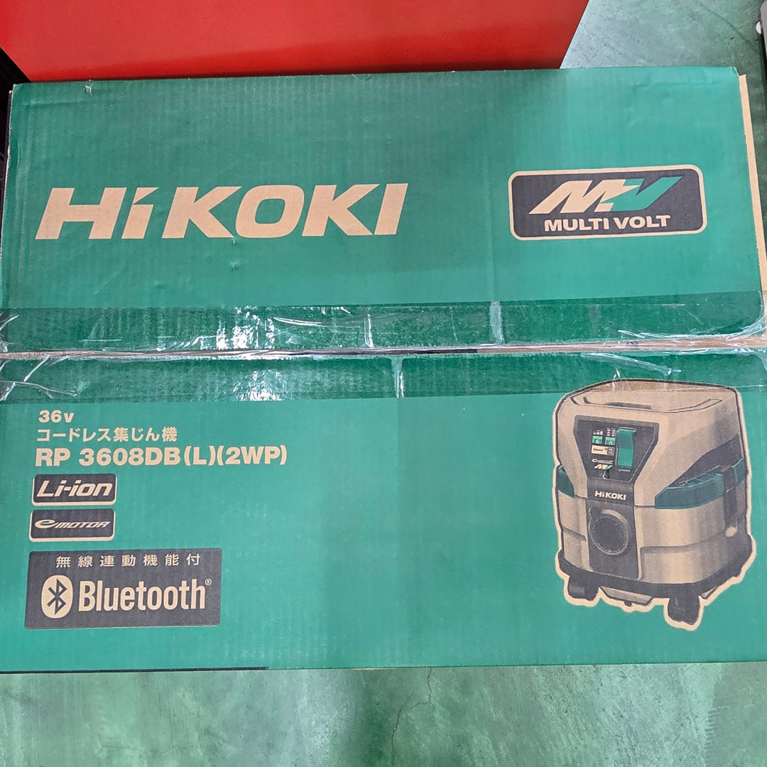 【特別特価！未使用品】ハイコーキ(HIKOKI ※旧:日立工機) コードレス集じん機 RP3608DB(L)(2WP)【桶川店】