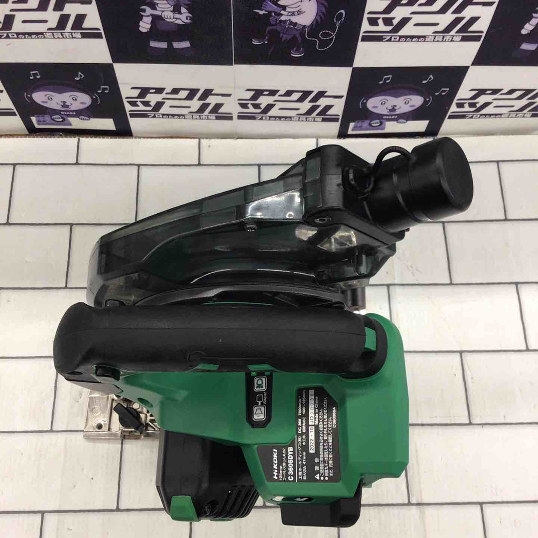 ★ハイコーキ(HIKOKI ※旧:日立工機) コードレス集塵丸のこ C3605DYB(NN)【所沢店】