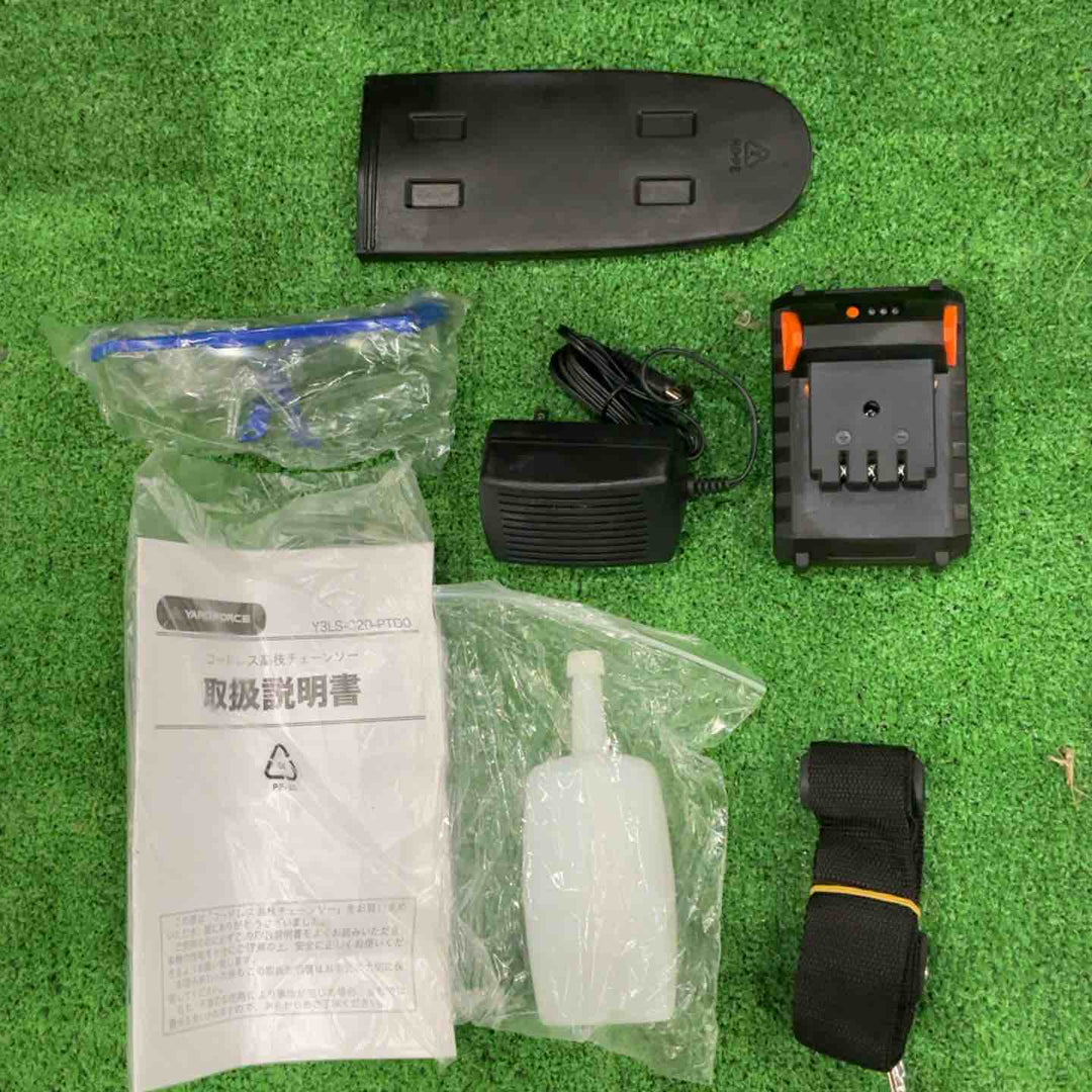 【現状品】YARD FORCE  コードレス 高枝電動チェーンソー Y3LS-C20-PTD0 18V2.0Ahリチウム(残量ケージ付) 保証なし【川口店】
