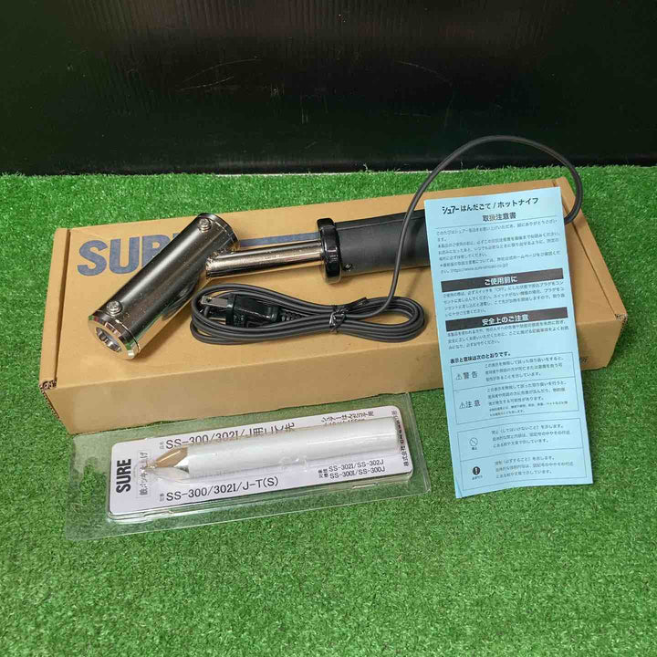 【未使用品(店頭展示品)】◇SURE 石崎電機製作所 板金用はんだこて 丸型二クロムヒーター式・J型 300W SS-302J【岩槻店】
