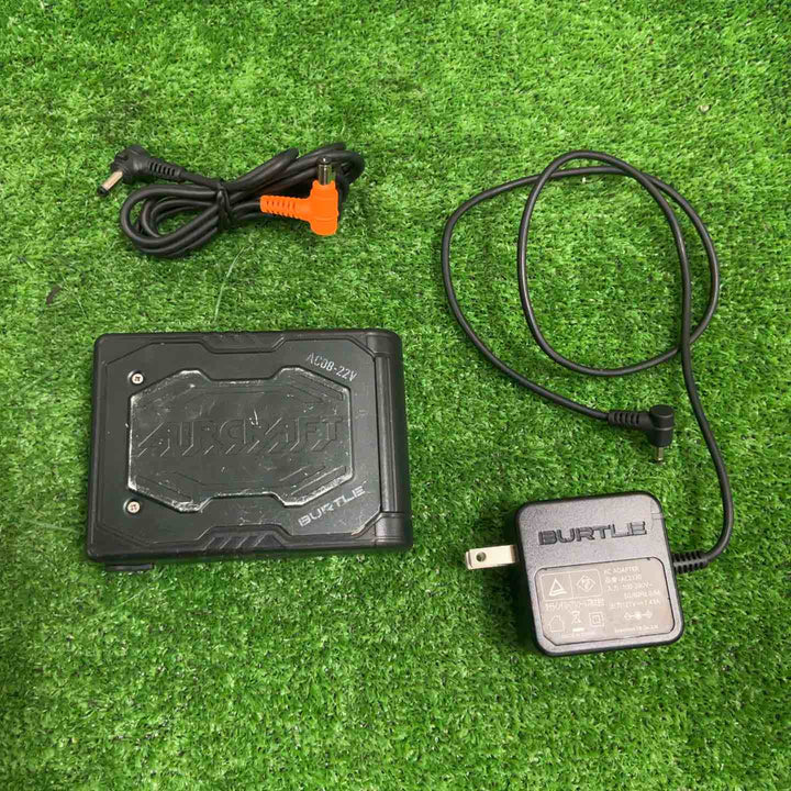 ◇BURTLE バートル エアークラフト 2024年モデル 22Vリチウムイオンバッテリー マットブラック AC08 78 F【草加店】