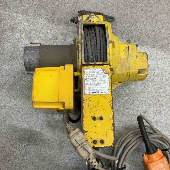 ◇トーヨーコーケン(TKK) ベビーホイスト BH-400  電動ウインチ(ワイヤー)【八潮店】