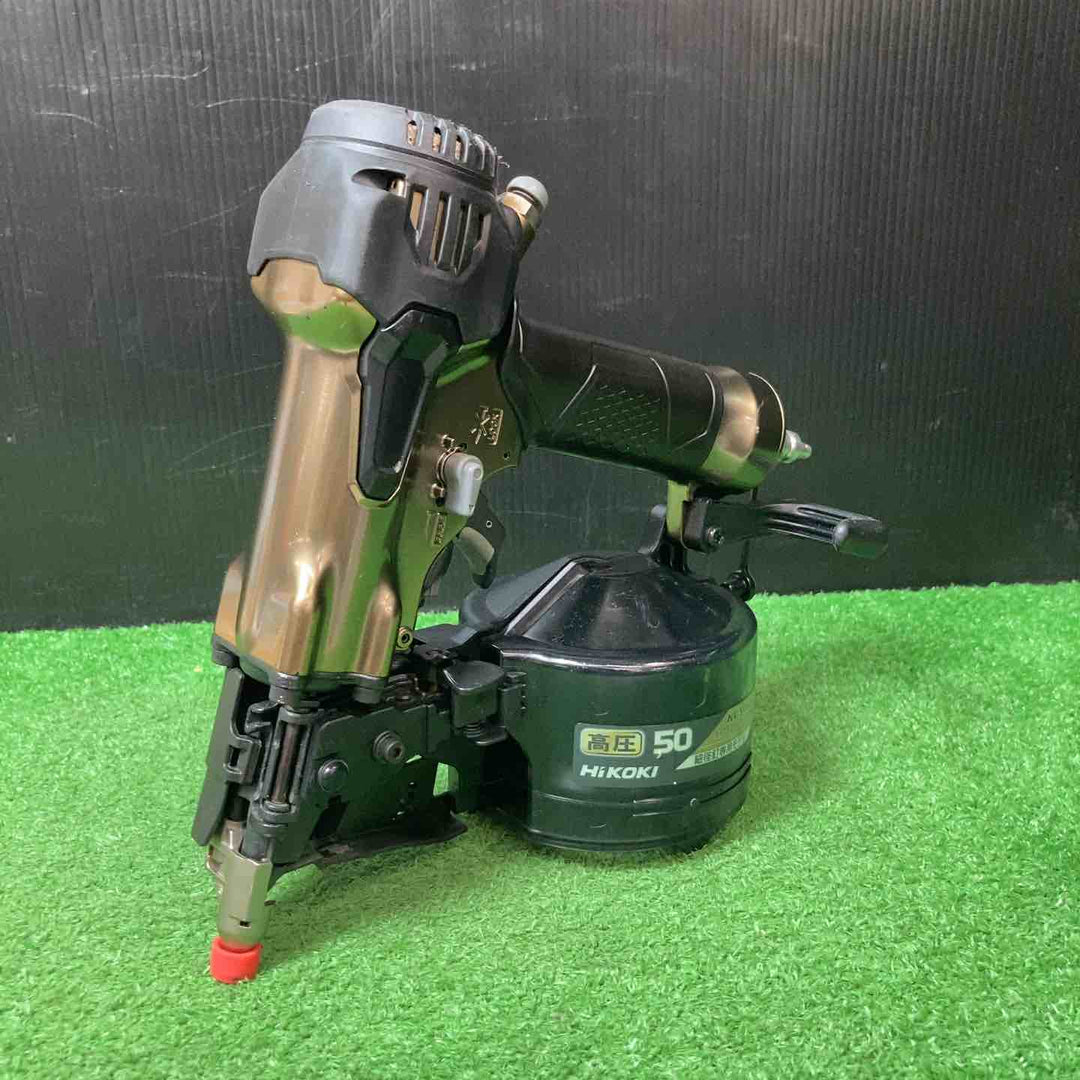 【中古品】★ハイコーキ(HIKOKI ※旧:日立工機) 高圧エア釘打ち機 NV50H2 細径釘専用【岩槻店】