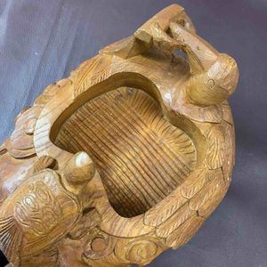 【超希少】 【中古美品】 龍亀鶴 木彫り 墨壺 すみつぼ 鉋 かんな カンナ 和工具 大工道具 鑿 のみ 鋸 のこ 【東大和店】
