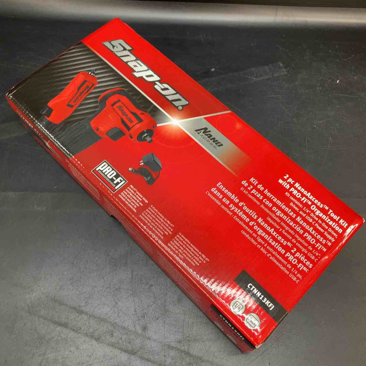 【未使用品】スナップオン1/4 ナノアクセスツールキット (小型充電式ドライバー2種セット)CTNN13KFJ【川越店】
