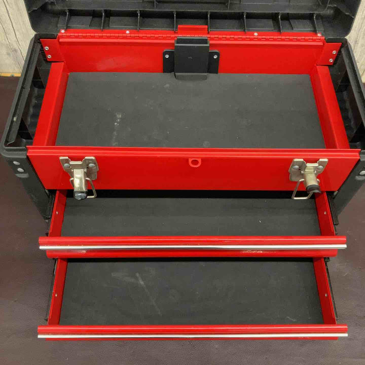 【中古品】 SK11(藤原産業) ツールボックス STC-502R 2段引き出し 工具箱 鍵付き 【東大和店】
