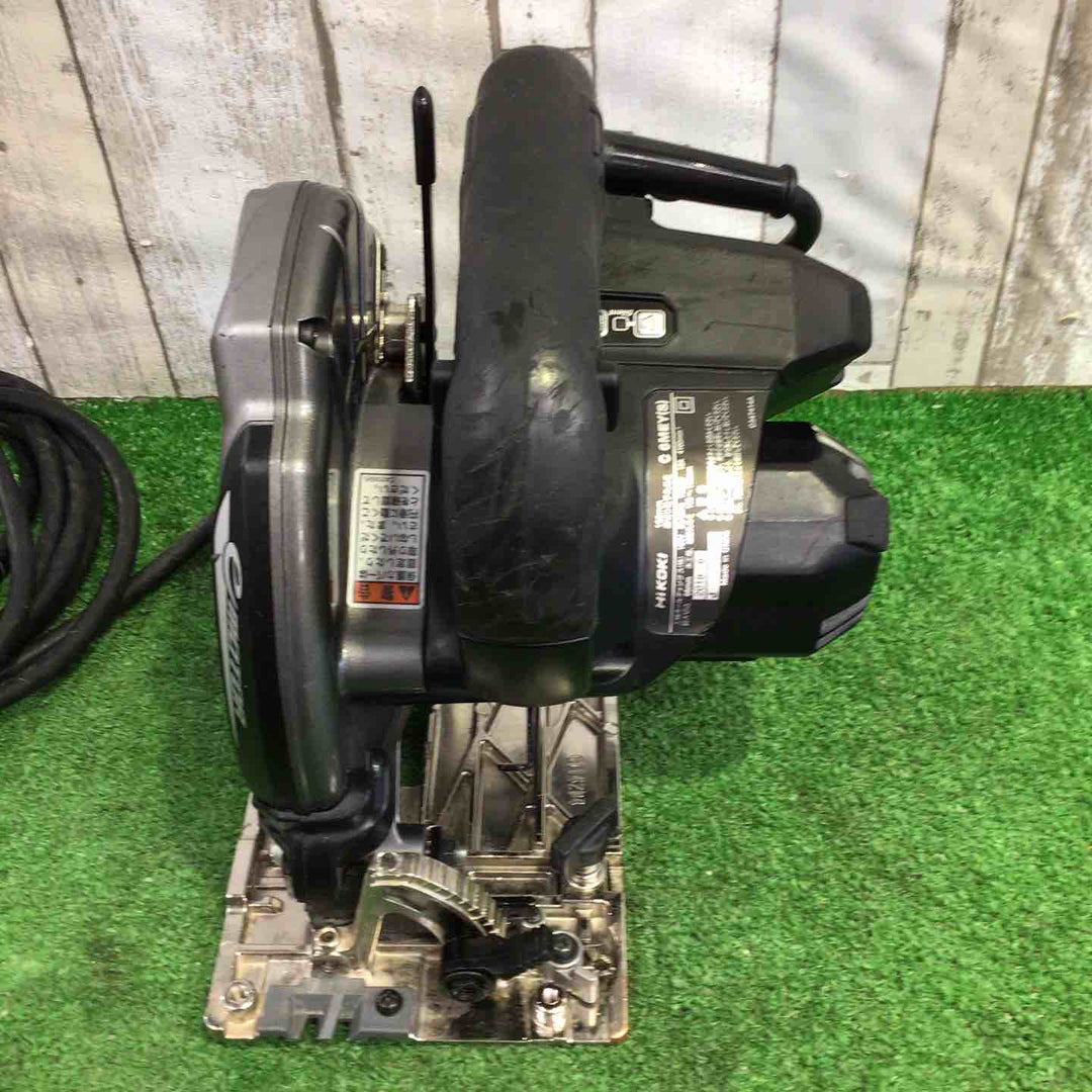 HiKOKI(旧日立工機) 深切り電子丸のこ のこ刃径165mm 1050W 逆5゜傾斜切断機構 切込み深さ調整機構 LEDライト付 グリーン C6MEY(S)【町田店】