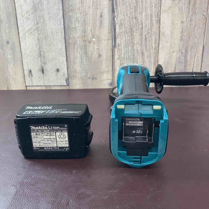 【中古品】マキタ(makita) 100mmコードレスディスクグラインダ GA404DZN (GA404DN) バッテリー1個付属【東大和店】