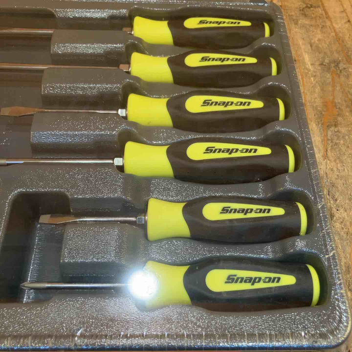 【未使用品】スナップオン(Snap-on)コンビネーションソフトグリップドライバー10本セット SGDX6040BHV ハイビジ【所沢店】