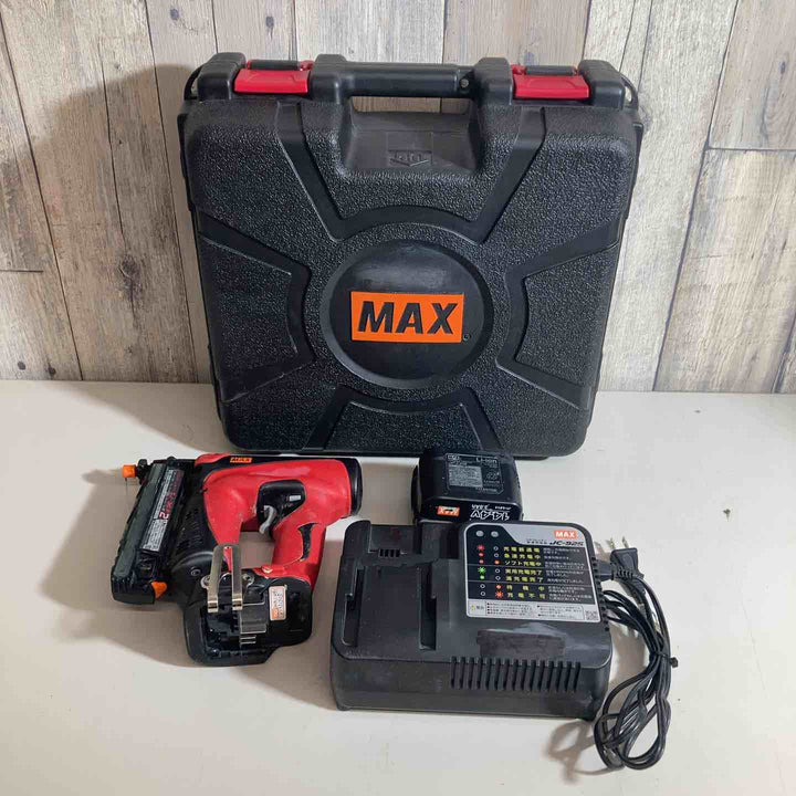 ◇マックス(MAX) コードレスピンネイラ TJ-35P2　充電器、10.8V3Ahバッテリー1つ付属【戸田店】
