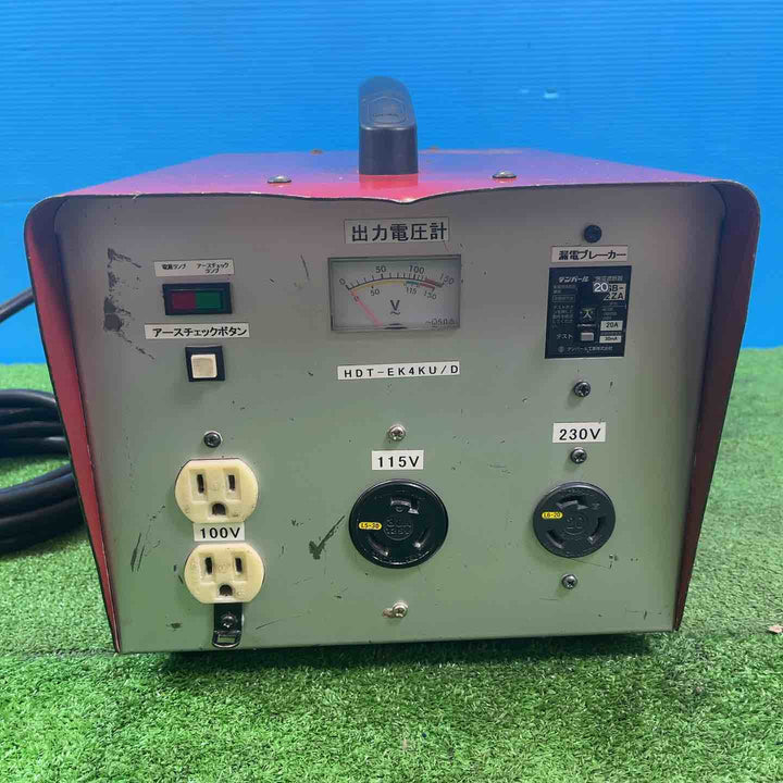 【中古品】メーカー不明 変圧器 昇圧・降圧兼用トランス HDT-EK4KU/D【岩槻店】