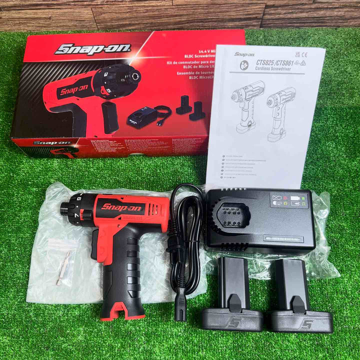 スナップオン/Snap-on 14.4V コードレススクリュードライバ CTS861J2 レッド バッテリー2個付きフルセット【桶川店】