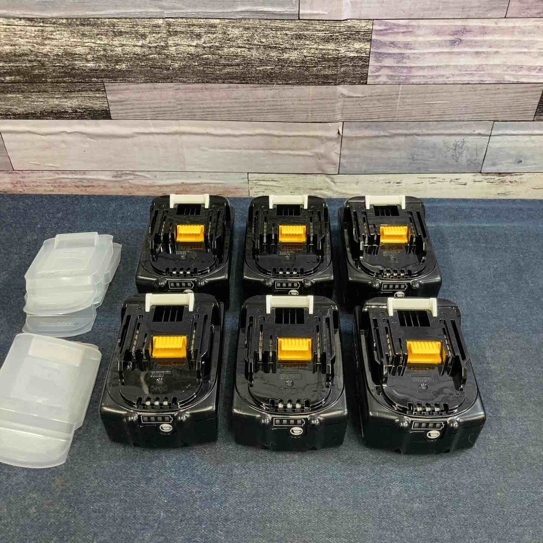 【未使用品】６個セット マキタ makita 18V 6.0Ah リチウムイオンバッテリー BL1860B【八潮店】