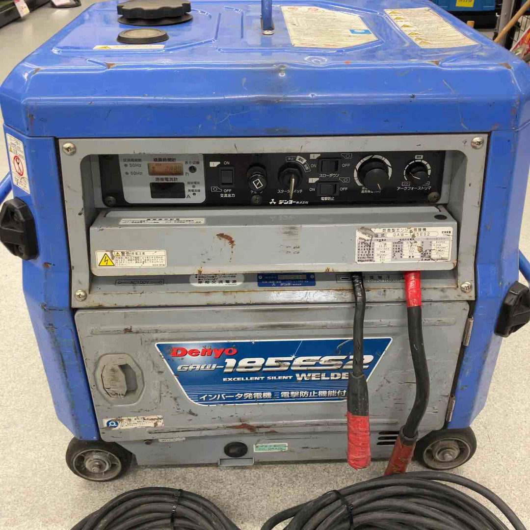 【店頭受取り限定】◇デンヨー(Denyo) 防音型エンジンウェルダー GAW-185ES2 溶接機【八潮店】