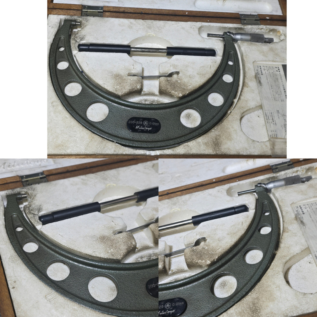 【現状品・精度不明※要備考確認※】Mitutoyo ミツトヨ 歯厚マイクロメーター GMA-75、GMA-150、OM-200、OM-225、OM-275 5点まとめセット【桶川店】