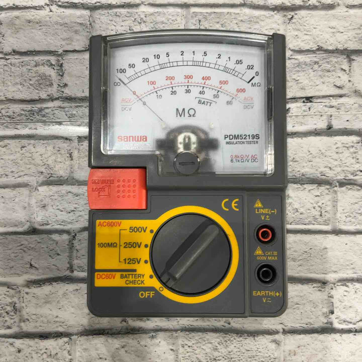 ◇三和電気計器(サンワ/sannwa) 3レンジアナログ絶縁抵抗計 PDM5219S【川口店】