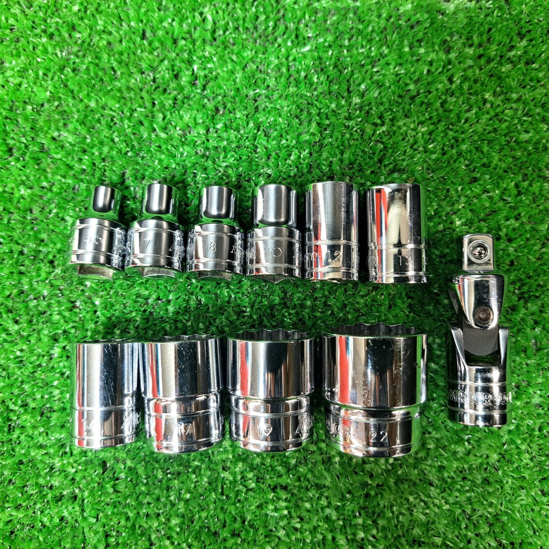 ミラーツール/MIRRORTOOL ソケット、エクステンションバー、ラチェットハンドル、ブレーカーバー 等＋nepros クイックスピンナ 計16点【岩槻店】