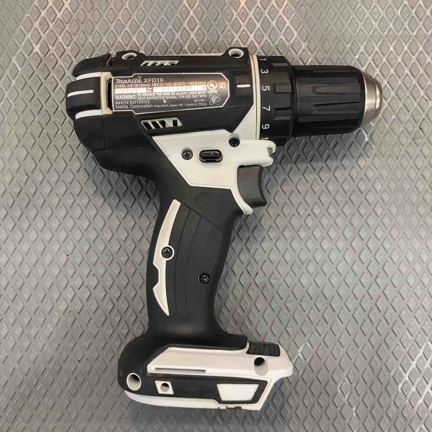 【中古品】マキタ Makita 充電式 18V ドリルドライバー XFD10（白） 本体のみ【USAマキタ製品】【所沢店】 中古品】マキタ Makita 充電式 18V ドリルドライバー XFD10（白） 本体