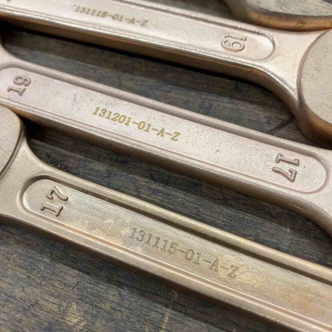 X-Spark 防爆両口スパナ 30×24、24×19、19×17、17×14 4本セット【八潮店】