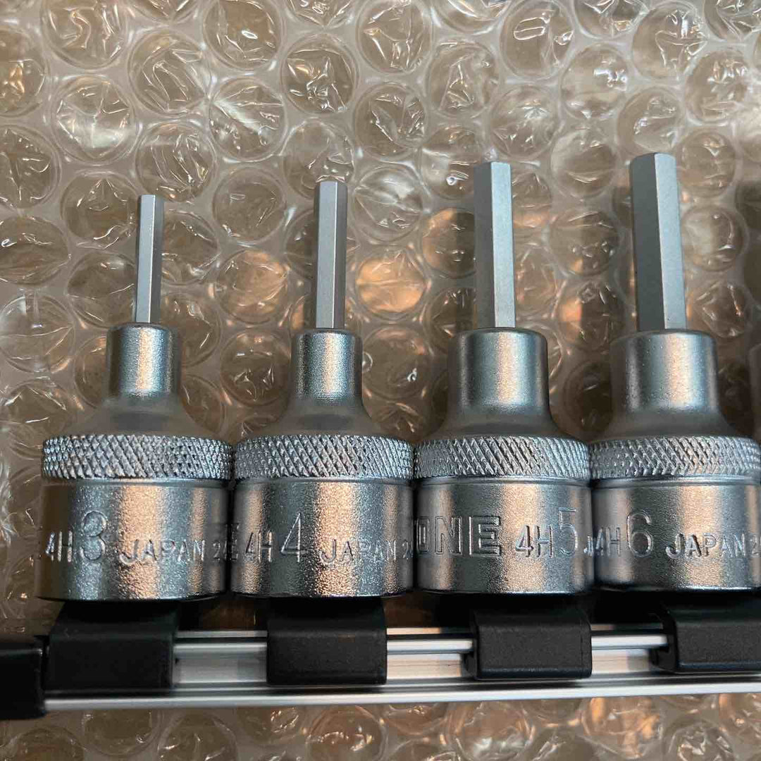 トネ(TONE) ヘキサゴンソケットセット(ホルダー付) 差込角12.7mm(1/2") HH410 内容10点【八潮店】