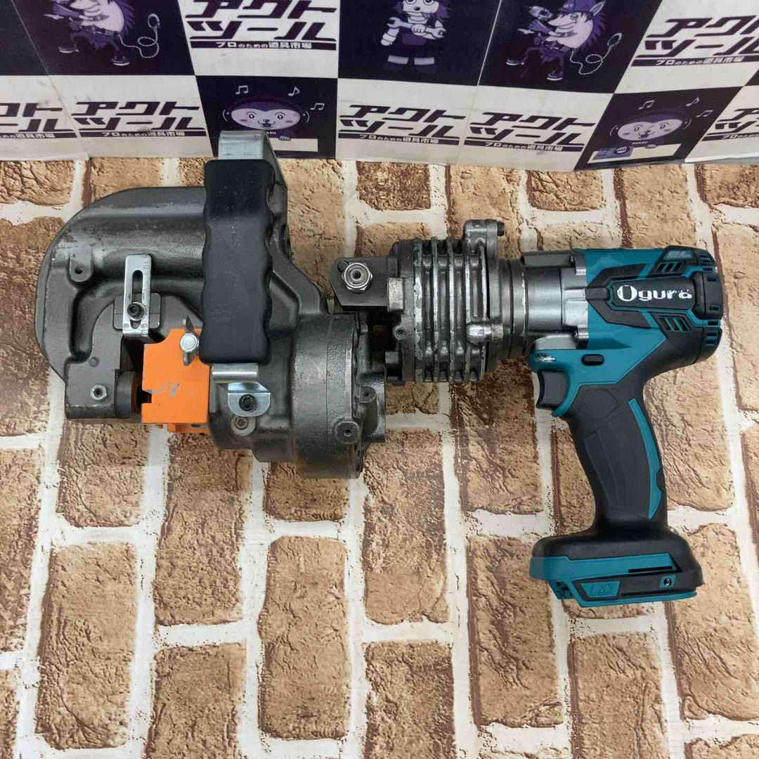 値下げ！【動作良好】★オグラ(Ogura) コードレスパンチャー HPC-NF209WBL 鉄板打ち込み確認済み