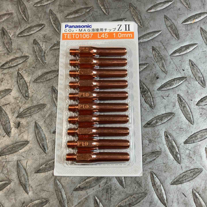 Panasonic パナソニック CO2・MAG溶接用チップ L45 1.0mm TET01067 ZⅡ 100個入り【草加店】
