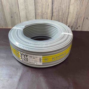 【未使用品(店頭展示品)】 協和電線工業株式会社VVFケーブル 2.0mm×3芯 100m巻 (灰色) (新品未使用 ) 【東大和店】