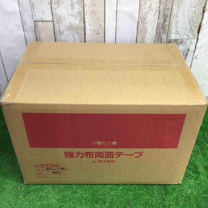 HORIKO 強力布両面テープ テープ幅25mm テープ長さ15m 60巻 WT-505【町田店】
