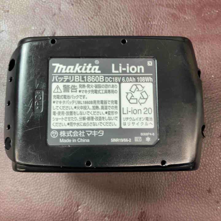 【中古品】 マキタ(makita) コードレスレシプロソー JR187DZ  バッテリー BL1860B 18V/6.0Ah1個付 電動ノコギリ 【東大和店】