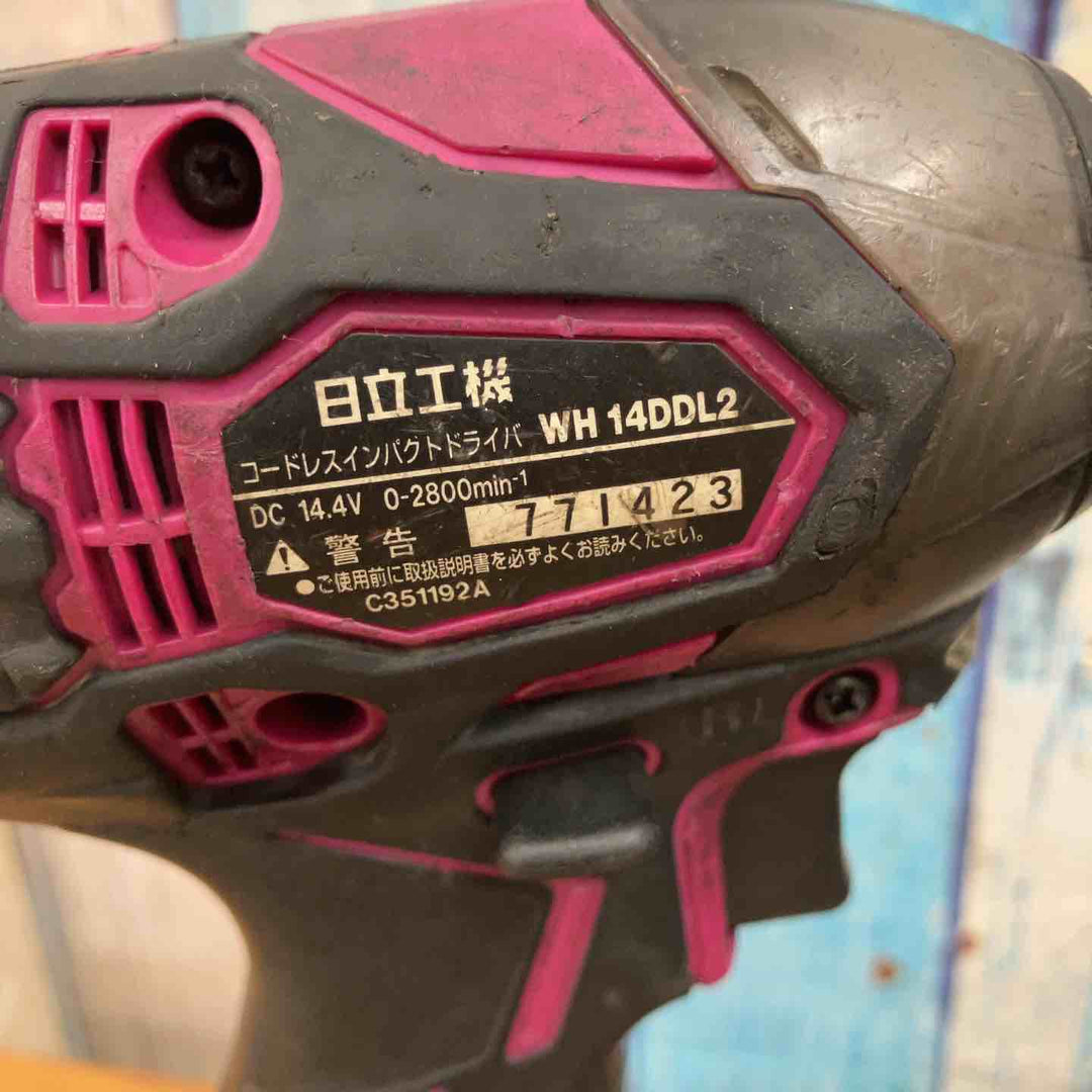 【中古品】★ハイコーキ(HIKOKI ※旧:日立工機) コードレスインパクトドライバー WH14DDL2(NN)(R) 14.4V フルセット【柏店】