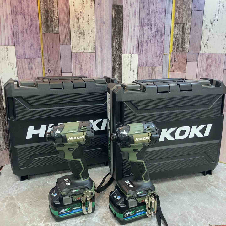 ハイコーキ コードレスインパクトドライバ フォレストグリーン WH36DD(2XHGSZ) 2個【八潮店】