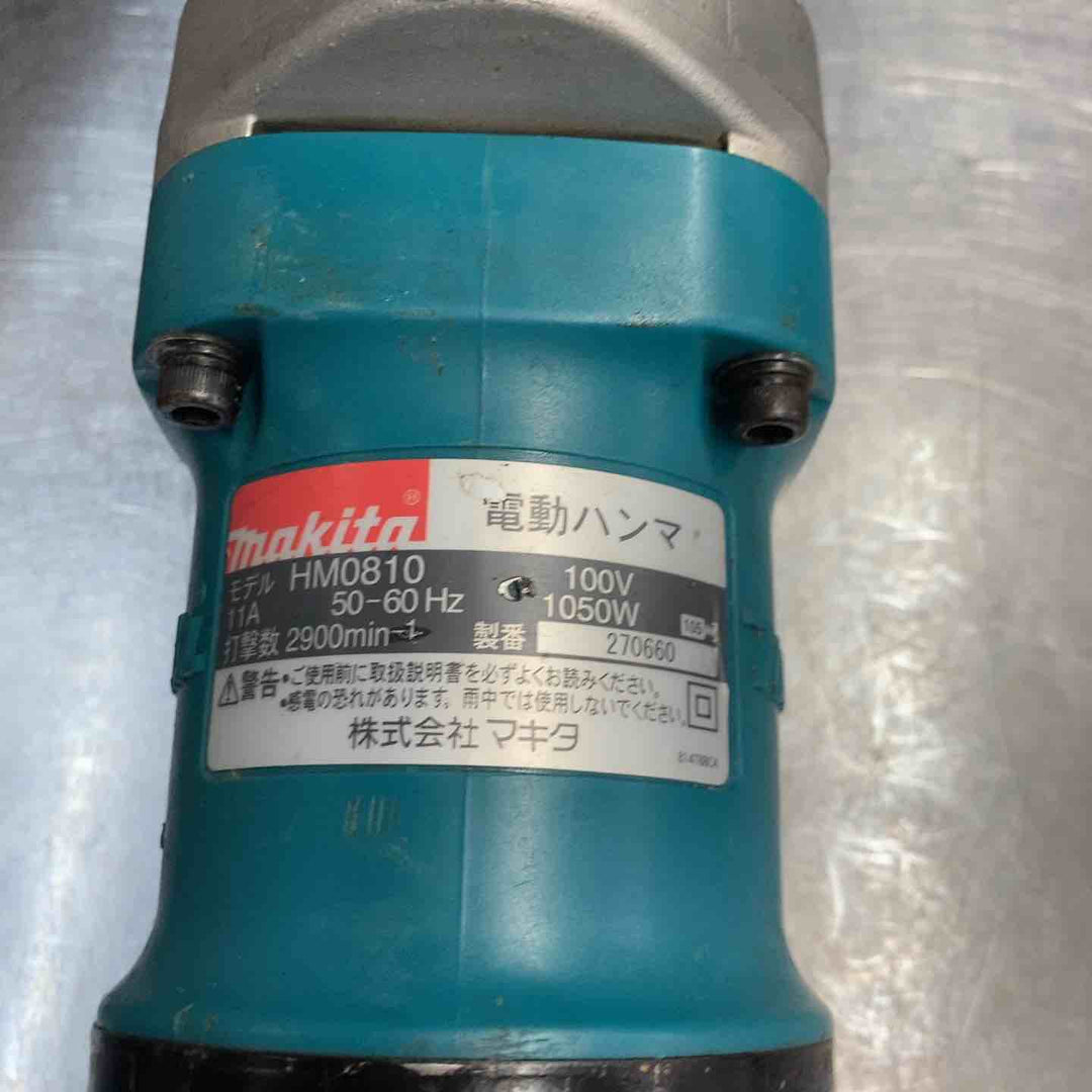 【中古品】 マキタ(makita) 電動ハンマ HM0810 ハンマードリル ハツリ 土木 100V 六角シャンク 【東大和店】
