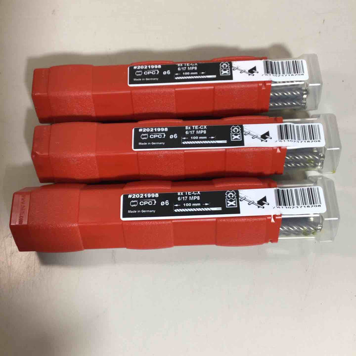 【未使用品】　HILTI ヒルティ ドリルビット TE-CX 6/17 MP8(マルチパック８本入り) SDSプラス 3個 【戸田店】