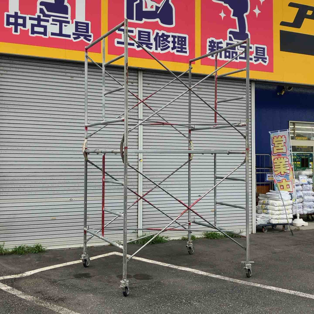 【店頭受取り限定】◇メーカー不明　組み立て式 ローリングタワー 2段 型式不明【八潮店】