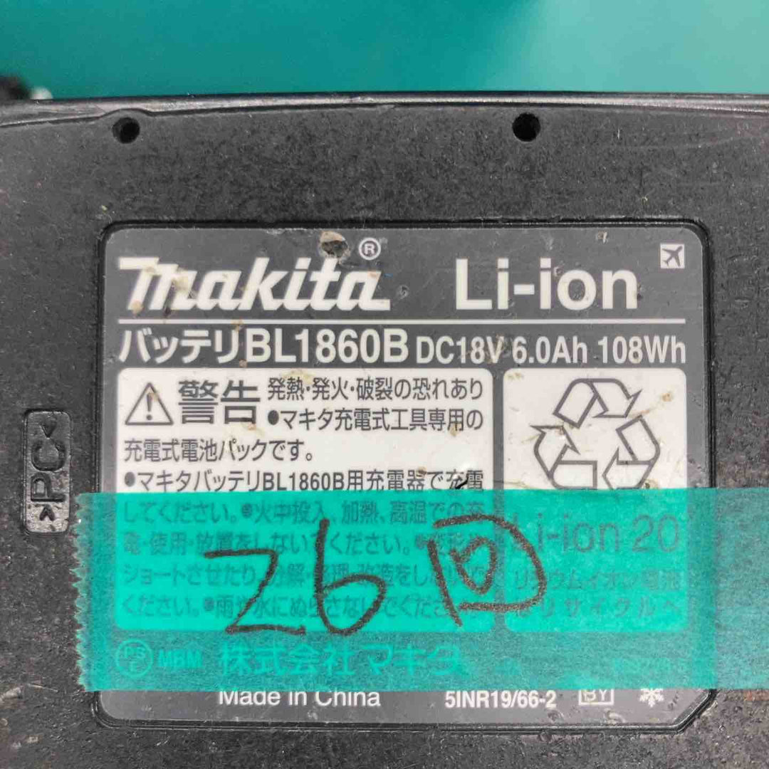 ★マキタ(makita) コードレス丸のこ HS631DGXS　バッテリ1つ充電回数26回【戸田店】