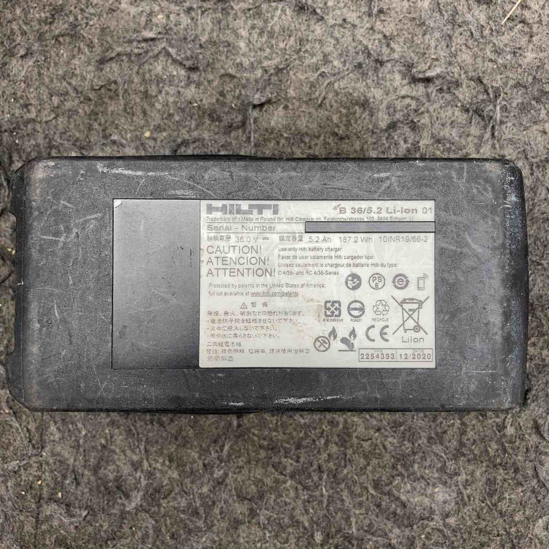 【中古品】 ヒルティ/HILTI リチウムイオンバッテリー B36/5.2 36V/5.2Ah 【鴻巣店】