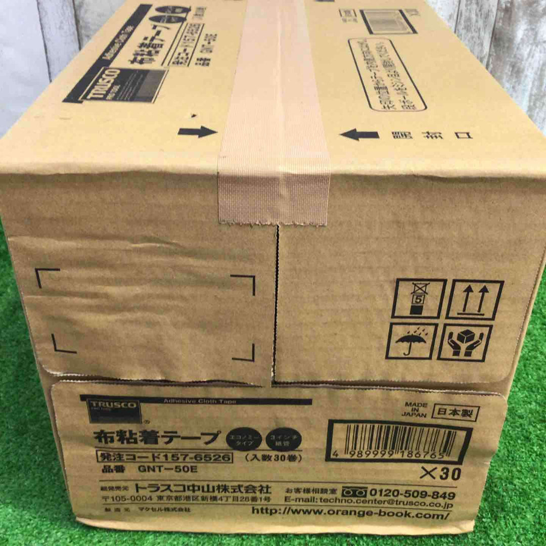 TRUSCO(トラスコ) 布粘着テープ 軽量物梱包用 50mm×25m GNT-50E × 30巻【町田店】