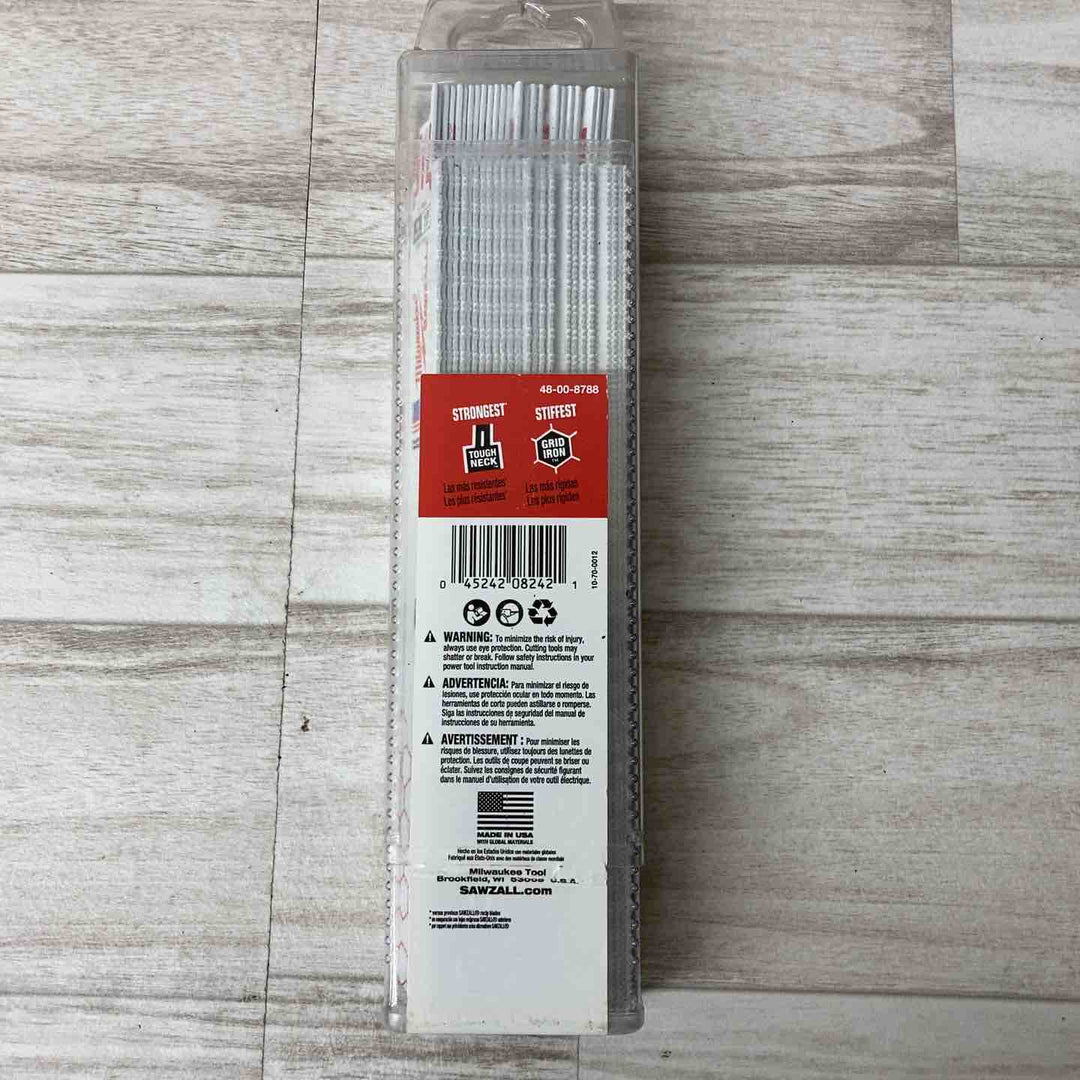 ◇ミルウォーキー(Milwaukee) レシプロソー替刃 9インチ 18TPI 25枚入り/48-00-8788【柏店】