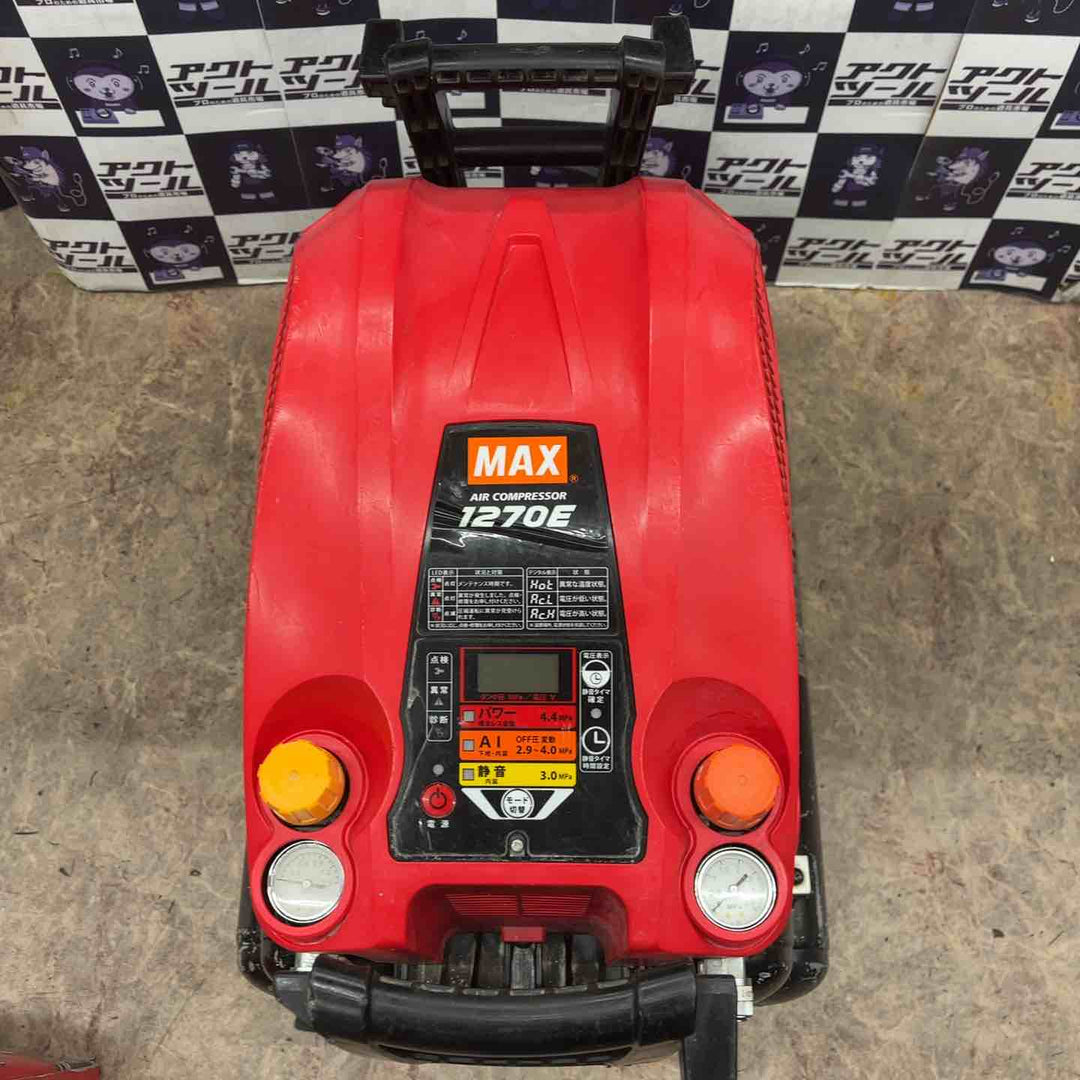 【中古品】マックス(MAX) エアコンプレッサー AK-HL1270E(27L)_レッド【所沢店】