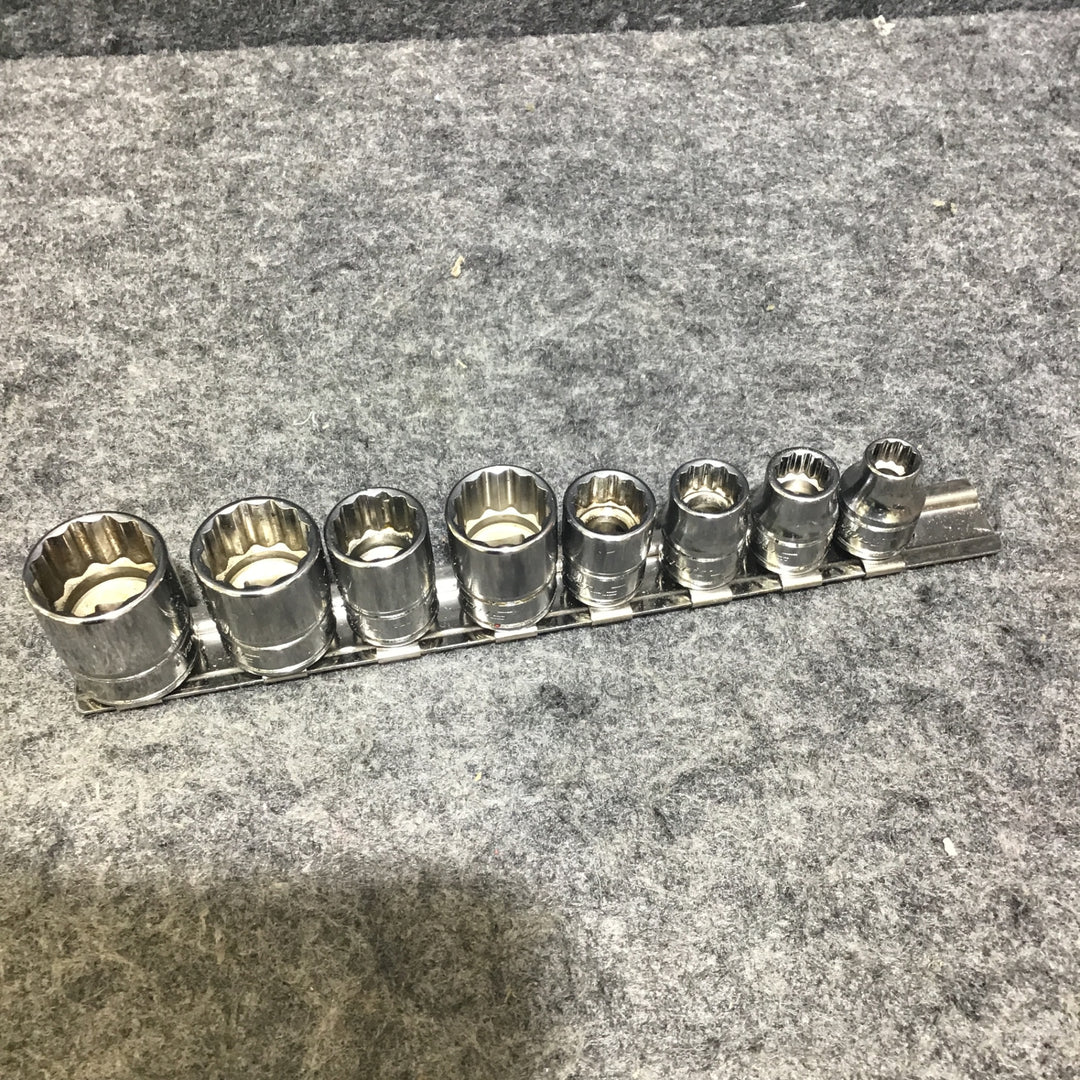 スナップオン(Snap-on)　12角 シャローソケット 8個セット　インチサイズ 5/16"～3/4" (F101～F241)【桶川店】